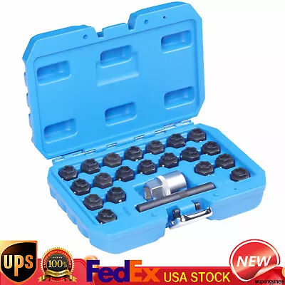 22pcs Universal Locking Lug Nut Master Key Set Wheel Lock Removal Tool US • $48.45
