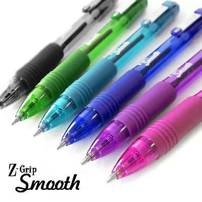 Zebra Z-Grip Smooth Retractable Ball Point Pen - All Colours Available • $4.72