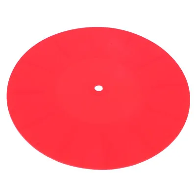  Turntable Platter Mat Silicone Disc Vinyl Record Red Accessories Anti-static • $13.79