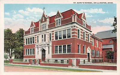 Vintage Chillicothe Oh Ohio Postcard St Mary's School 081423 S • $6.99