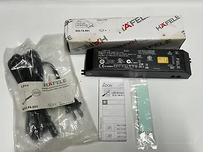 NEW Hafele 833.74.901 Loox LED Driver 100-240VAC 50/60Hz 12V DC W/ Power Cord • $29.99