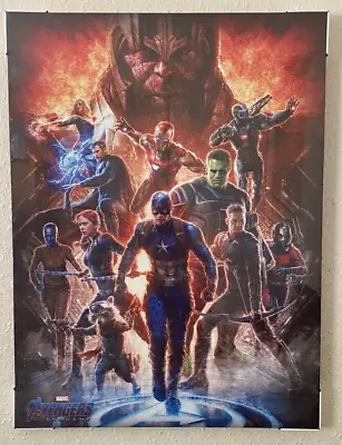 Marvel Avengers Endgame Poster Canvas Film Movie Picture Wall 32 Inch By 24 Inch • £21.99