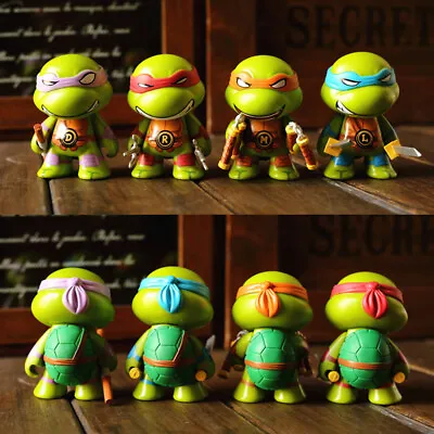 £13.99 • Buy Teenage Mutant Ninja Turtles TMNT Set Of 4 Mini Figures PVC Dolls Car Decor Gift