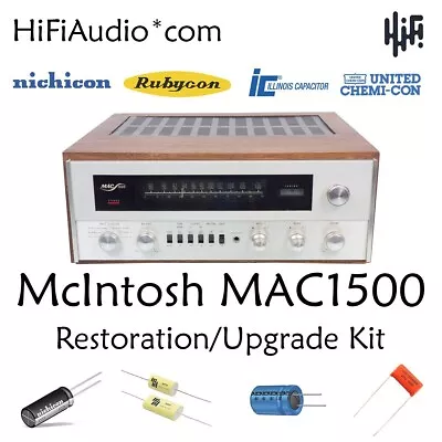 McIntosh MAC1500 Receiver Rebuild Restoration Capacitor Kit Fix Repair • $165