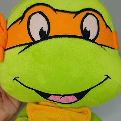 Teenage Mutant Ninja Turtles Michaelangelo 18” Plush Seat Belt Pillow Padding • $11.90