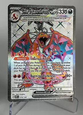 Charizard Ex - 215/197 Obsidian Flames Full Art Ultra Rare Pokemon Card • $34.50