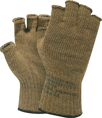 Fingerless Wool Gloves Genuine GI Tactical Military Army Glove Liners USA Made • $13.99