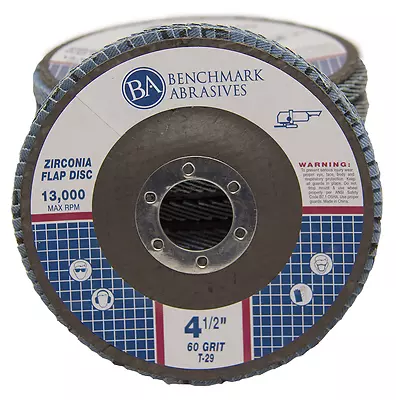 10 Pack 4.5” X 7/8  Professional 60 Grit Zirconia Flap Disc Grinding Wheels T29 • $19.75