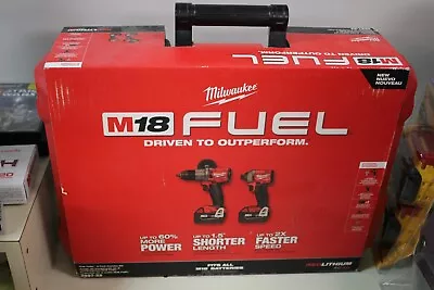 -NEW- Milwaukee 3697-22 M18 Fuel 2-tool Hammer Drill & Impact Combo NIB • $255