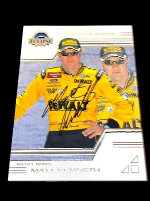 Matt Kenseth HOFer VINTAGE NASCAR WINSTON CUP Autographed Card 2003 ECLIPSE • $8.54