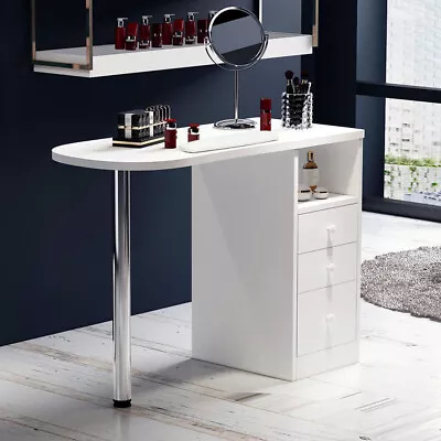 White Manicure Nail Table Bar Art Salon BeautyStation Technician Storage Desk UK • £99.95