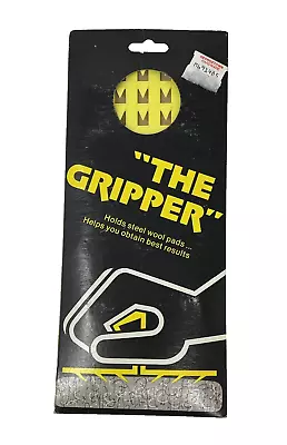 Vintage  The Gripper  Steel Wool Pad Holder By Rhodes Rare Yellow Made In USA • $39.99