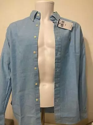 Ralph Lauren Oxford Shirt Slim Fit Cotton Blue • £29.99