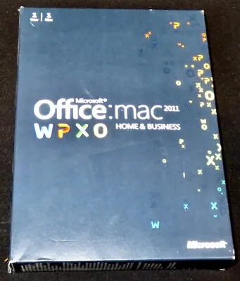 MS Microsoft Office For MAC 2011 Home And Business 1 License DVD W/Product Key • $40