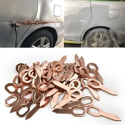 50Pcs Dent Repair Steel Puller Rings Car Body Panel Pulling Washer Tool New • $20.20