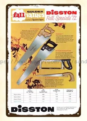 1972 Disston Handsaw Hacksaw Frame Compass Saw Tools Metalwork Woodwork Metal • $18.85