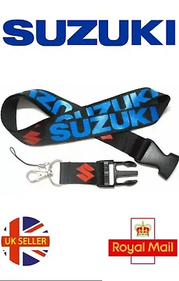 SUZUKI Lanyard For Neck Strap Keyring Key Chain Phone ID Card Holder UK Seller • £5.49