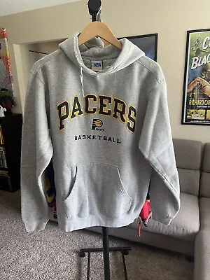 NBA Indiana Pacers Hoodie Sweatshirt Mens Size Medium Embroidered • $32.99