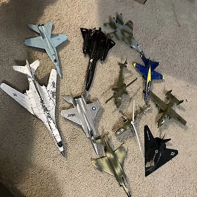 Ertl Force One Diecast Airplanes Lot-SR-71 F-18 F-16 F-4 F-15 F-117 B-1 • $74.99