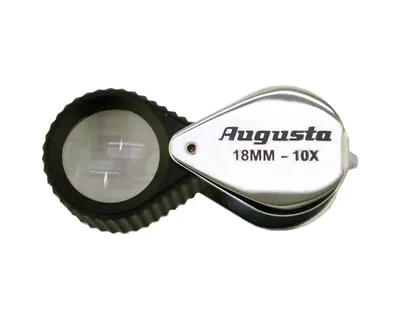 AUGUSTA Watchmaker Magnifier Pocket Magnifier Impact Magnifier 10x With Rubber Edge • £24.99