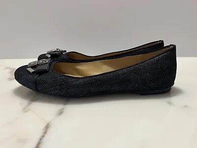 Michael Kors Flats Size 7 Blue Jean Lock Now Ballet Flat • $24