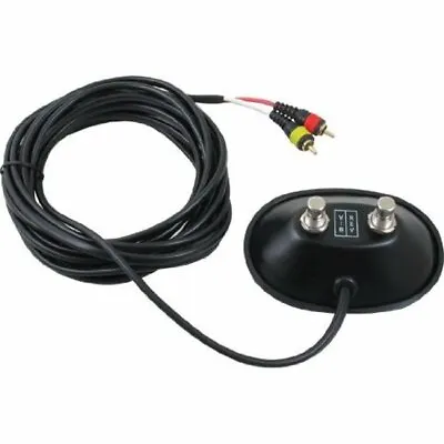 Fender Two 2 Button Footswitch With RCA Jacks VINTAGE BLACK FACE L@@K! • $24.95