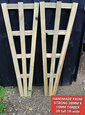 4 Strong Heavy Duty Not Flimsy Fan Trellis Garden Plant Support 3 Ft X 1 Ft • £40