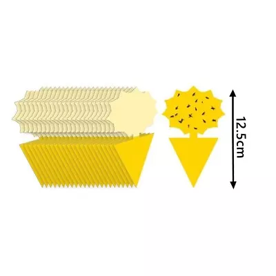 Up 100x Dual Sided Strong Sticky Trap Insect Killer Yellow Catcher Fly Gnat AU • $3.95