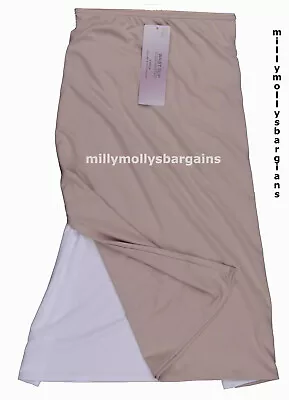 M&S Womens Marks And Spencer White Beige Underskirt Slip Size 22 Length 19  • £10.99