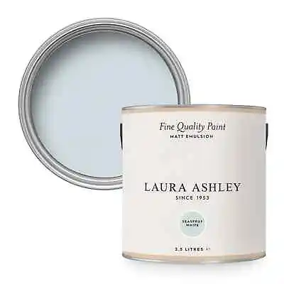 Laura Ashley Seaspray White Matt Emulsion 2.5l • £25