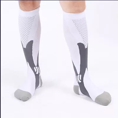 Compression Socks Mens 20-30 Mmhg Leg Support Sports Running Unisex Size S-XXL • $5.66