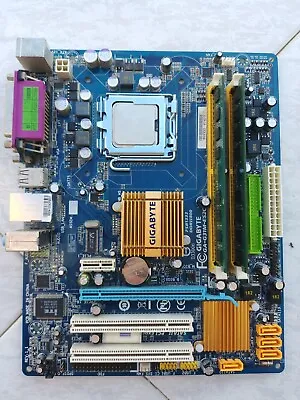 Gigabyte Motherboard GA-G31M-es2c Rev 1.1 4GB DDR2 Xeon E5420 Quad CPU Sticker • $70