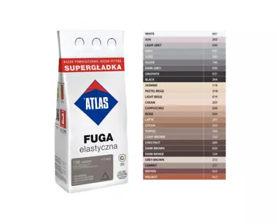 £12.49 • Buy ATLAS Elastic Tile Grout 2kg Multicolour Mould Resistant (1-7mm)