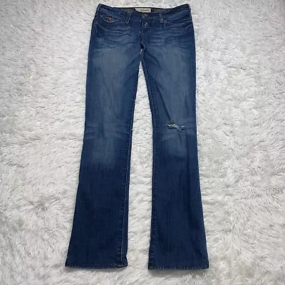 Womens J & Company Born In California Malibu Bootcut Blue Jeans Size 27 • $5.40