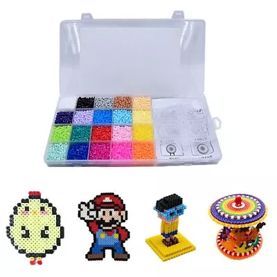 2.6mm Fuse Perler Hama Beads Refill Pack & 3 Pegboards Stater Kit Kids Crafts • $24.99