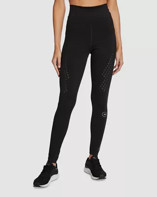 $120 Adidas By Stella McCartney Women's Black High Waist Leggings Pants Size XS • $38.78