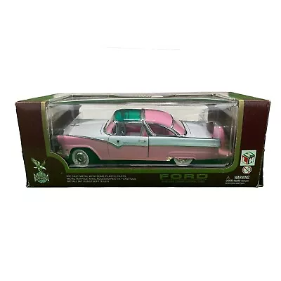 1955 Ford Fairlane Crown Victoria Pink White Road Legends 1:18 Diecast. New • $18