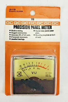 Vintage GC Electronics 20-1130 D1-1030 VU Precision Panel Meter Audio • $22.45