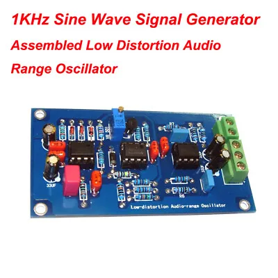 Assembled Low Distortion Audio Range Oscillator 1KHz Sine Wave Signal Generator • $21.65