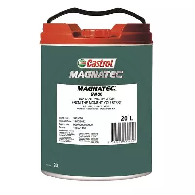 Castrol MAGNATEC 5W-20 Engine Oil 20L 3429066 • $454.71