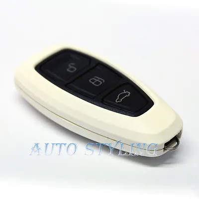 £11.16 • Buy White Key Cover Case For Ford Smart Key Remote Protector Shell Bag Skin Fob 39