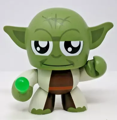 Yoda Star Wars 3” Mighty Muggs Hasbro Vinyl Figure 2010 Disney Lucasfilm Green • $7.79