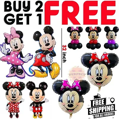 Mickey Minnie Mouse Theme Birthday Party Foil Air Fill Balloon UK Seller • $11.18