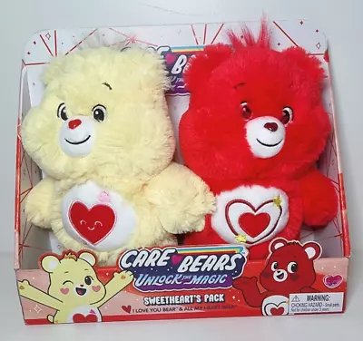 Care Bears Unlock The Magic Sweet Heart Pack I Love You & All My Heart Twin NIB • $69.95
