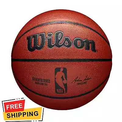 Wilson NBA Authentic Indoor Competition Basketball Brown 29.5 In. • $60