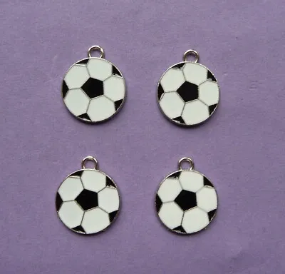 £3.80 • Buy FOOTBALL BALL Metal Charms Pendant Party Bag Filler Jewellery Choose Quantity
