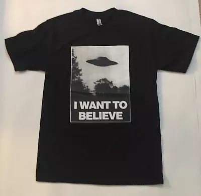 I Want To Believe Shirt X-Files Shirt U.F.O.  Mulder Men's T-Shirt XL • $21.99