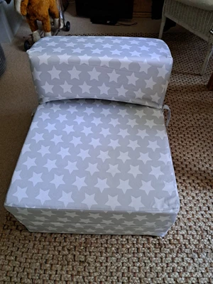 £25 • Buy KAIKOO Fold Out Single Sofa Bed Futon Zbed Foam Filled Folding Chair Mattress