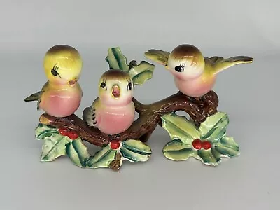Vintage Lefton Norcrest Three Birds On Branch Figurine Japan 1950-60’s Antique • $130