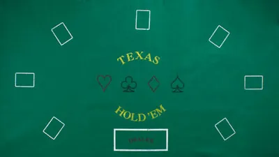 $32.99 • Buy 36  X 72  Green Texas Holdem Poker Table Top Rollout Felt Layout New